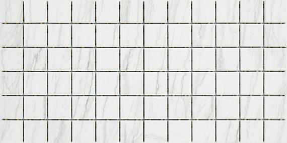 2x2 Platinum Straight Joint  Mosaic Marble-Look Matte Smooth Porcelain Tile White Gray