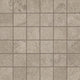 12x12 Haddonstone Straight Joint  Mosaic Stone-Look Matte Smooth Porcelain Tile Atlas Taupe