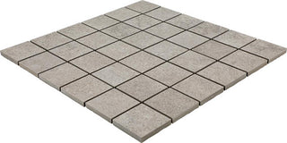 Horizon Taupe - 12x12 Haddonstone Straight Joint Mosaic Stone-Look Matte Smooth Porcelain Tile