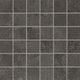 12x12 Haddonstone Straight Joint  Mosaic Stone-Look Matte Smooth Porcelain Tile Velvet Black