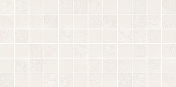 2x2 Keystones Straight Joint  Mosaic Solid-Color Matte Textured Porcelain Tile Pure White