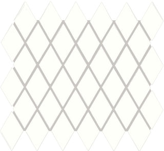 12x13 Color Story Mosaics Diamond Mosaic Solid-Color Glossy Smooth Ceramic Tile