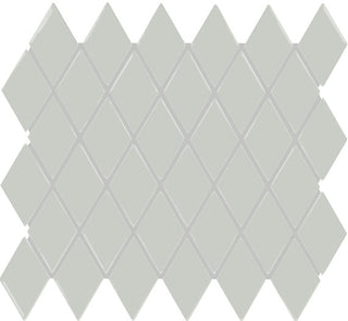 12x13 Color Story Mosaics Diamond Mosaic Solid-Color Glossy Smooth Ceramic Tile