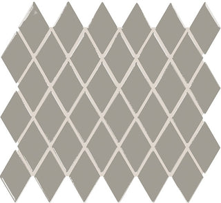 12x13 Color Story Mosaics Diamond Mosaic Solid-Color Glossy Smooth Ceramic Tile