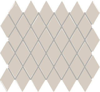 12x13 Color Story Mosaics Diamond Mosaic Solid-Color Glossy Smooth Ceramic Tile