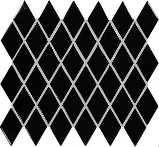 12x13 Color Wheel Retro Diamond Mosaic Solid-Color Glossy Smooth Ceramic Tile