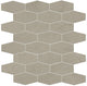 2x3 Classentino Marble Hexagon Honeycomb  Mosaic Marble-Look Matte Smooth Porcelain Tile Soft Gray