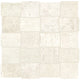 2x3 Union Basketweave  Mosaic Concrete-Look Matte Smooth Porcelain Tile Soft White