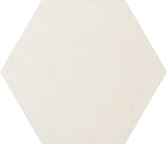 24x20 Bee Hive Hexagon  Natural Concrete-Look Matte Smooth Porcelain Tile Soft Cream