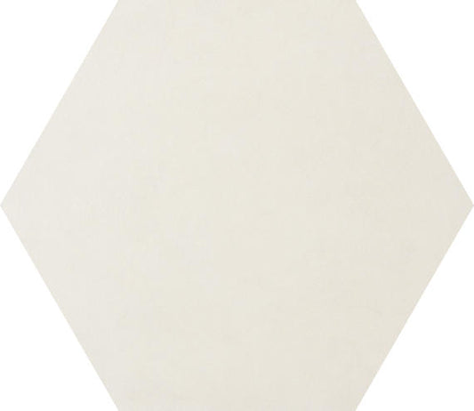 24x20 Bee Hive Hexagon  Natural Concrete-Look Matte Smooth Porcelain Tile Soft Cream