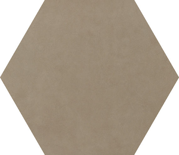 24x20 Bee Hive Hexagon  Natural Concrete-Look Matte Smooth Porcelain Tile Taupe Brown
