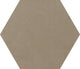 24x20 Bee Hive Hexagon  Natural Concrete-Look Matte Smooth Porcelain Tile Taupe Brown