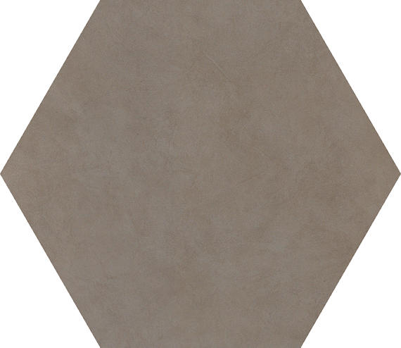 24x20 Bee Hive Hexagon  Natural Concrete-Look Matte Smooth Porcelain Tile Dusty Mocha