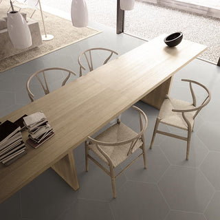 Dusty Mocha - 24x20 Bee Hive Hexagon Natural Concrete-Look Matte Smooth Porcelain Tile