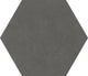 24x20 Bee Hive Hexagon  Natural Concrete-Look Matte Smooth Porcelain Tile Charcoal Gray