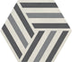 24x20 Bee Hive Hexagon Intricate Geometry  Patterned Concrete-Look Matte Smooth Porcelain Tile Gray Soft
