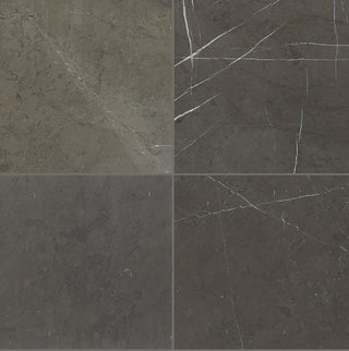 24x24 Marble Grid Medium Veining Natural Marble-Look Polished Smooth Marble Tile