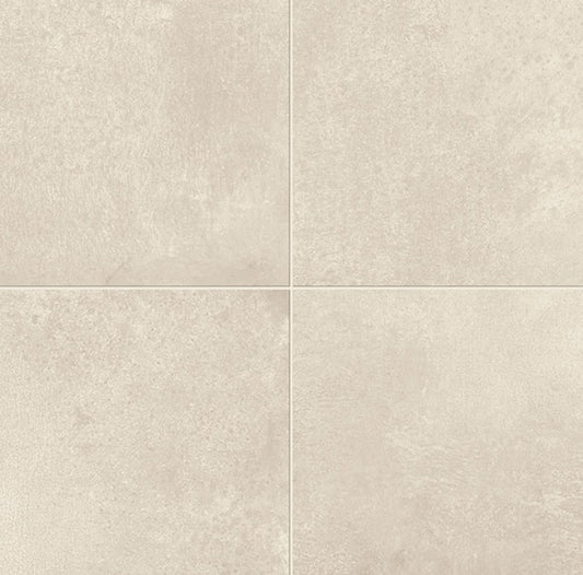 24x24 Chord  Natural Concrete-Look Polished Smooth Porcelain Tile Soft Beige