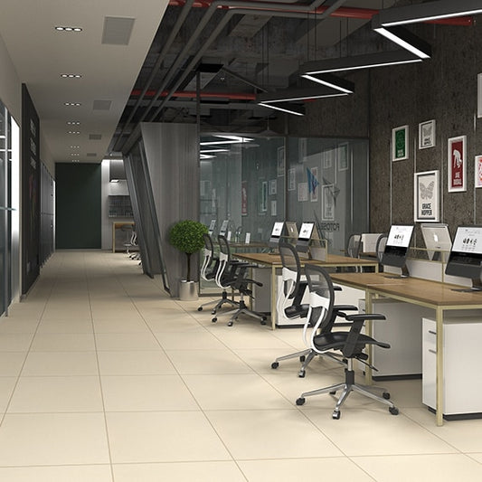 24x24 Clay Canvas Natural Stone-Look Matte Smooth Porcelain Tile