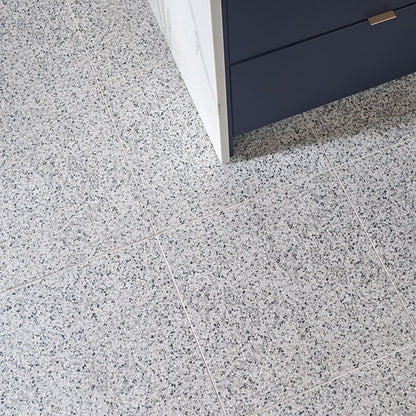 24x24 Modernist Speckled  Natural Terrazzo-Look Matte Smooth Porcelain Tile Silver Speckle