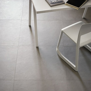 Greige Taupe - 24x24 Block Natural Concrete-Look Matte Smooth Porcelain Tile
