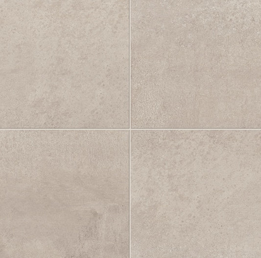 24x24 Chord  Natural Concrete-Look Matte Smooth Porcelain Tile Light Greige