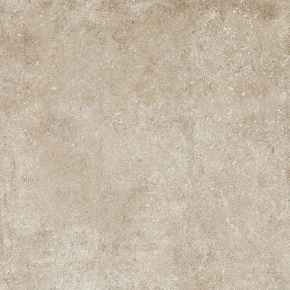 24x24 Historic Limestone  Natural Stone-Look Matte Textured Porcelain Tile Warm Beige