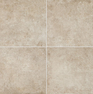 24x24 Historic Limestone Natural Stone-Look Matte Textured Porcelain Tile