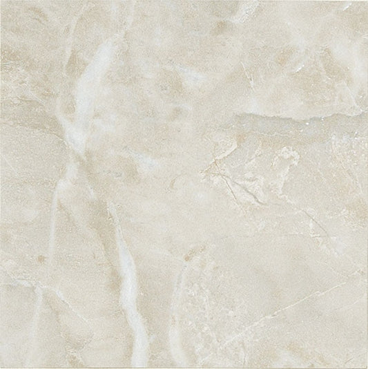 24x24 Mirasol  Natural Marble-Look Matte Smooth Porcelain Tile White Gray