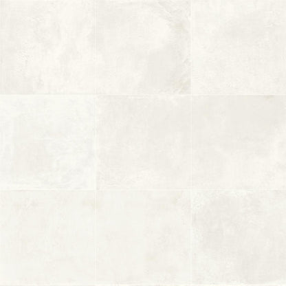 24x24 Portfolio  Natural Concrete-Look Matte Smooth Porcelain Tile Soft White