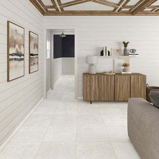 Pale White - 12x24 Portfolio Natural Concrete-Look Matte Smooth Porcelain Tile