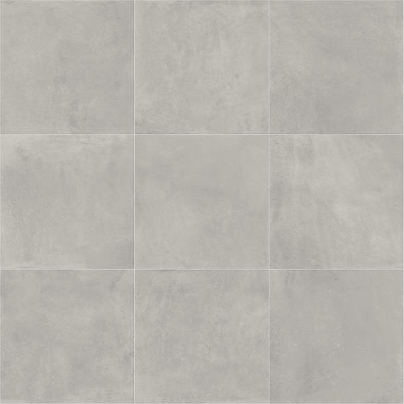 24x24 Portfolio  Natural Concrete-Look Matte Smooth Porcelain Tile Light Gray