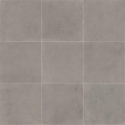 24x24 Portfolio  Natural Concrete-Look Matte Smooth Porcelain Tile Taupe Gray