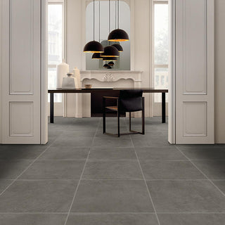 Charcoal Gray - 12x24 Portfolio Natural Concrete-Look Matte Smooth Porcelain Tile