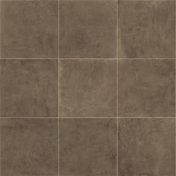 24x24 Portfolio  Natural Concrete-Look Matte Smooth Porcelain Tile Cocoa Brown