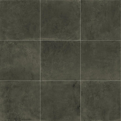 24x24 Portfolio  Natural Concrete-Look Matte Smooth Porcelain Tile Deep Black