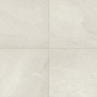 Light Cream - 24x24 Slate Attache Natural Stone-Look Matte Smooth Porcelain Tile