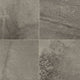 24x24 Slate Attache  Natural Stone-Look Matte Smooth Porcelain Tile Dark Gray
