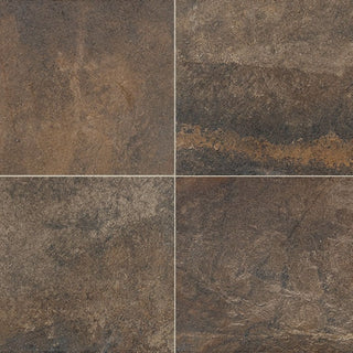 24x24 Slate Attache Natural Stone-Look Matte Smooth Porcelain Tile