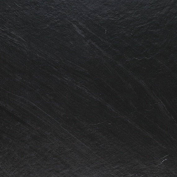 24x24 Delegate  Natural Stone-Look Matte Smooth Porcelain Tile Jet Black