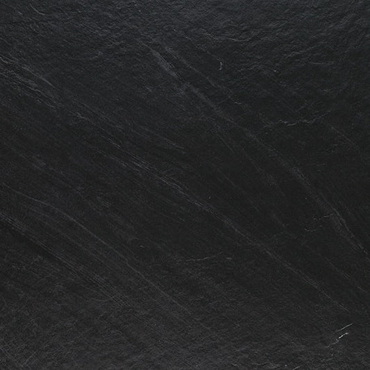 24x24 Delegate  Natural Stone-Look Matte Smooth Porcelain Tile Jet Black