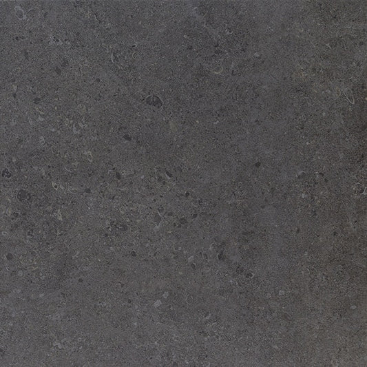 24x24 Dignitary  Natural Stone-Look Matte Smooth Porcelain Tile Dark Charcoal
