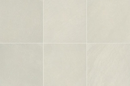 24x24 Modern Oasis  Natural Stone-Look Matte Smooth Porcelain Tile Off White
