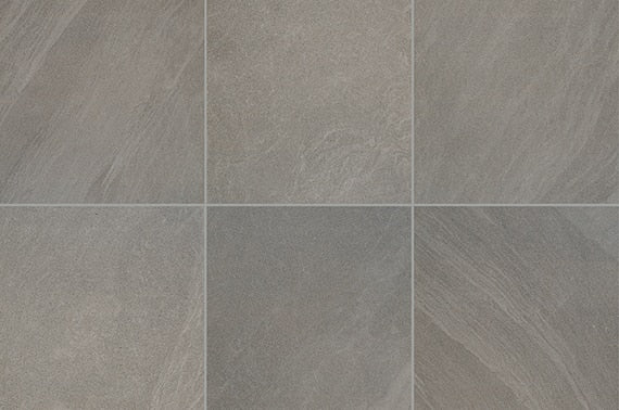 24x24 Modern Oasis  Natural Stone-Look Matte Smooth Porcelain Tile Dark Gray