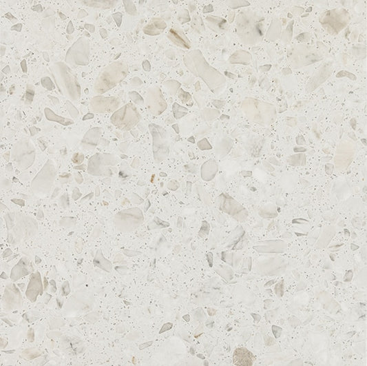24x24 Outlander  Natural Terrazzo-Look Matte Smooth Porcelain Tile Soft Gray