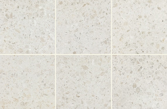 24x24 Outlander  Natural Terrazzo-Look Matte Smooth Porcelain Tile Soft Gray