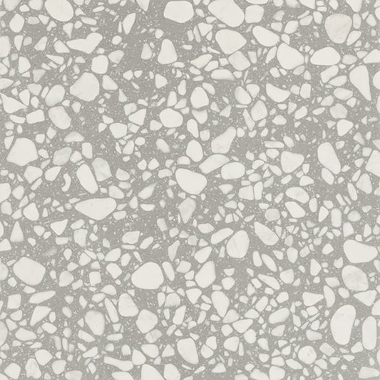 24x24 Outlander  Natural Terrazzo-Look Matte Smooth Porcelain Tile Light Gray