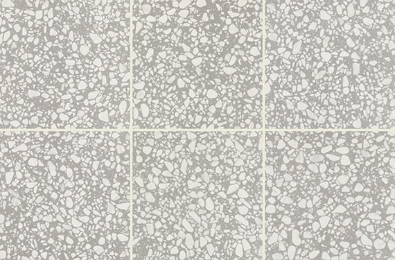 24x24 Outlander  Natural Terrazzo-Look Matte Smooth Porcelain Tile Light Gray