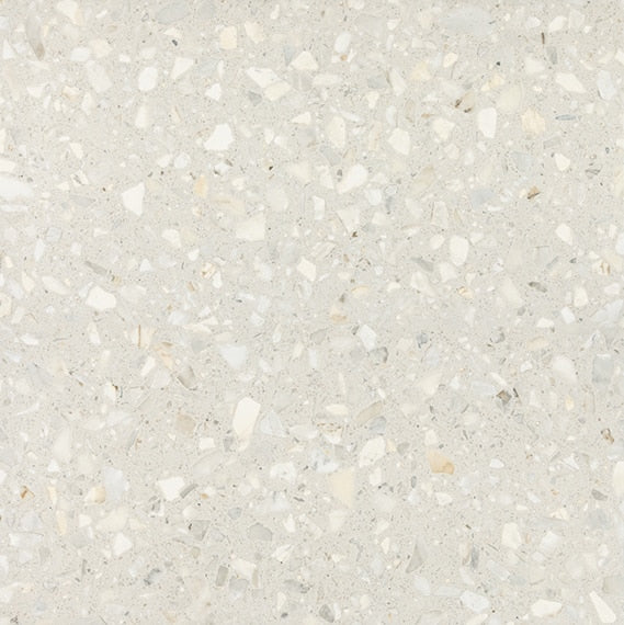24x24 Outlander Fragment Shard  Natural Terrazzo-Look Matte Smooth Porcelain Tile Warm Ivory
