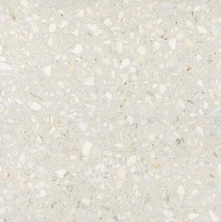 Warm Ivory - 24x24 Outlander Fragment Shard Natural Terrazzo-Look Matte Smooth Porcelain Tile